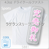 5881-01 4.3オンス ドライクールファストラグランスリーブＴシャツ