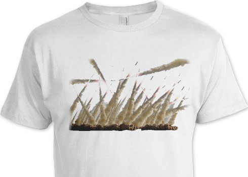 NO WARプリントTシャツ